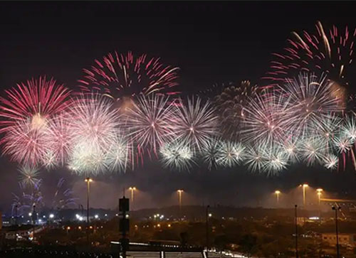 古浪县焰火晚会